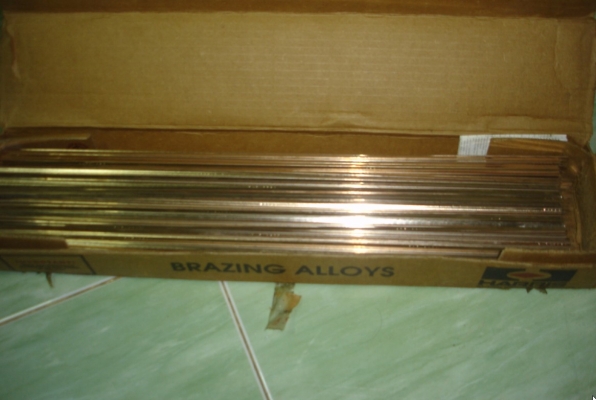 ขายลวดเงินเชื่อม 5\% HARRIS แบบแบน (Silver Brazing Alloys)1.3x3.2