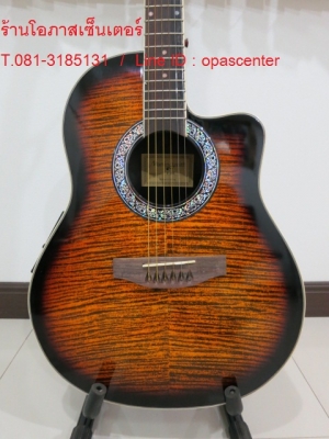 กีต้าร์โปร่งหลังเต่าไฟฟ้า Martin Smith R-202 ตัวใหญ่ ลายเสือ EQ ถ่าน 4 ช่อง ของใหม่