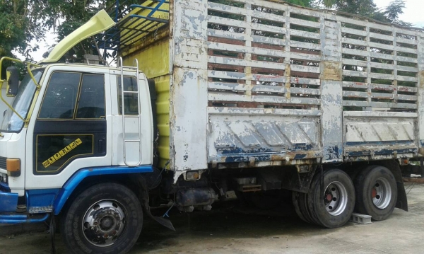 ขายรถบรรทุก 10 รั้วคอกเหล็ก ISUZU ROCKY 175 แรงม้า ราคา 550000