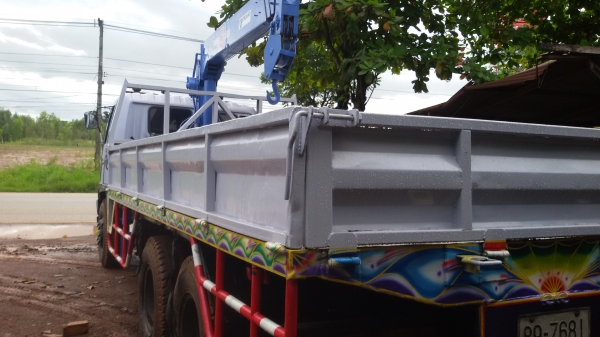 ขายรถบรรทุก10 ล้อ ติดเครน 3.4 ตัน 4 ปอกHINO FL3H 195  เบรคทิพพี่ พวงมะลัยพาวเพอร์ สภาพพร้อมใช้งาน  K.อู๊ด 081-2995537