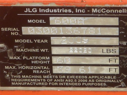 ขายรถกระเช้า JLG บูมศอก 600A สูง 18.42 เมตร มือสอง ปรับสภาพแล้ว พร้อมใช้งาน ราคาถูกสุดๆ ขายรถกระเช้า JLG บูมศอก 600A สูง 18.42 เมตร มือสอง ปรับสภาพแล้ว พร้อมใช้งาน ราคาถูกสุดๆ