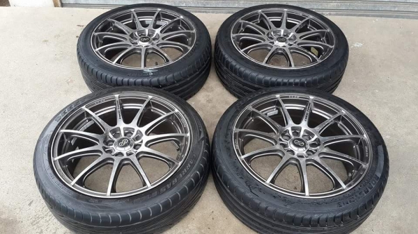 Enkei tuning SC22 ขอบ 17 4รู100/114 แถมยาง