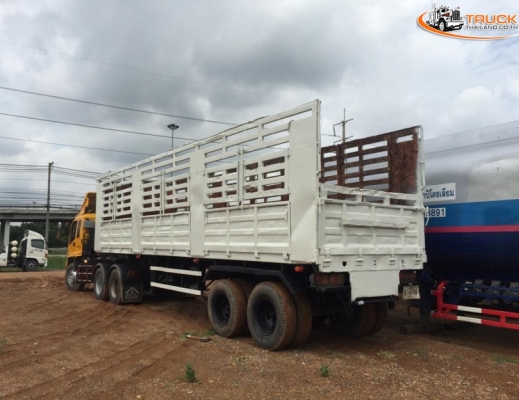 ขายหางเทรลเลอร์คอกสูงไม่ดั้ม2เพลา อู่สามมิตร/ปี47/สภาพสวยยางเต็ม