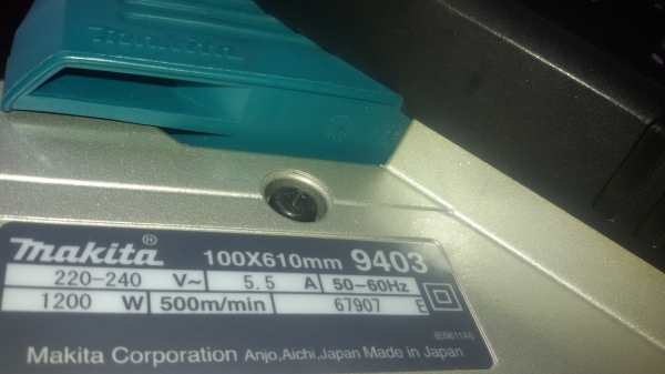ขายเครื่องขัดกระดาษทราย MAKITA 9403 Made in Japan ของแท้สภาพนางฟ้าครับ