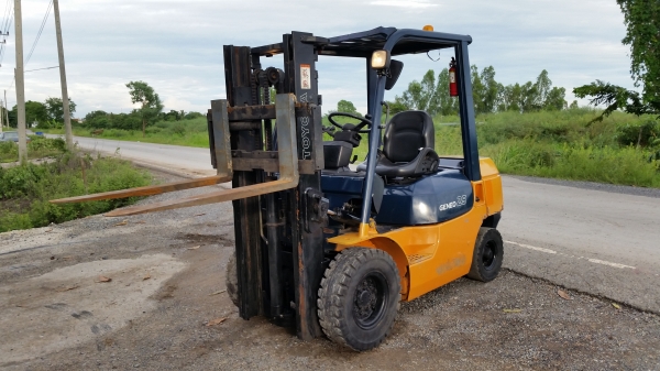 ขายด่วนรถยก TOYOTA 7FGยก2.5ตันเสาสูง3เมตรงาฟูชีบรถนอกนำเข้ายังไม่เคยใช้งานในเมืองไทยเลยชั่วโม่งทำงานน้อยรุ่นใหม่ขายถูกๆๆ