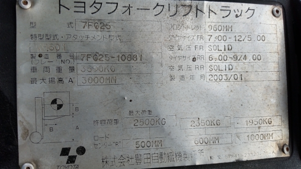 ขายด่วนรถยก TOYOTA 7FGยก2.5ตันเสาสูง3เมตรงาฟูชีบรถนอกนำเข้ายังไม่เคยใช้งานในเมืองไทยเลยชั่วโม่งทำงานน้อยรุ่นใหม่ขายถูกๆๆ