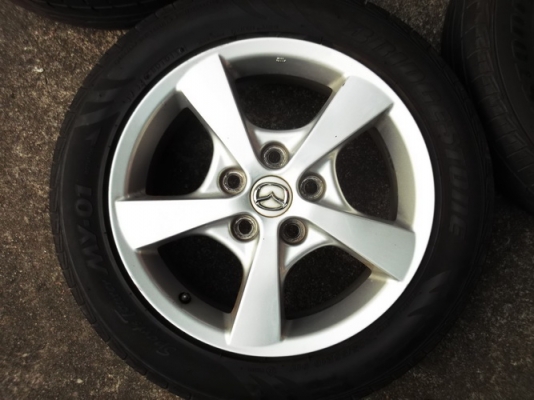 ล้อ16Mazda3 5รู114 แถมยาง Bridgestone 205/55/16 ล้อ16Mazda3 5รู114 แถมยาง Bridgestone 205/55/16
