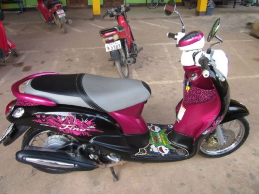 (ขายแล้วคุณธนาพรกำแพงเพชรรับไปดูแลต่อ) Yamaha Fino ปี 53 เดิมๆ ทั้งคัน พร้อมใช้ 18,900