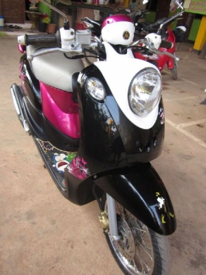 (ขายแล้วคุณธนาพรกำแพงเพชรรับไปดูแลต่อ) Yamaha Fino ปี 53 เดิมๆ ทั้งคัน พร้อมใช้ 18,900