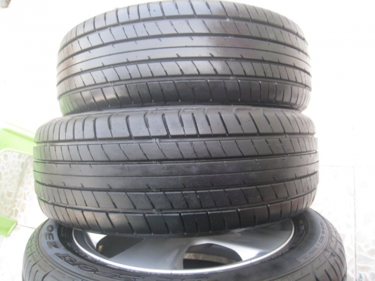 ขายล้อแม็กเดิม Toyota vios 15"x5.5" 4รู100 et45 +ยางปี 11 (081-3747940)