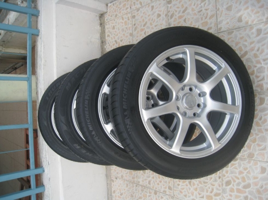 ขายล้อแม็ก LENSO BLITZ 15"x7" et 38 4/100,114 + ยางปี 09,10 (081-3747940)