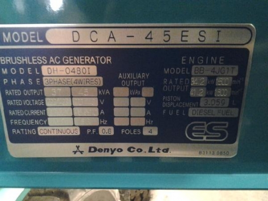 New Denyo : DCA-45ESI 2 units : นำเข้าจากญี่ปุ่นค่ะ