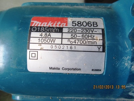 เลื่อยวงเดือน makita 5806B สภาพใหม่ ราคาถูกมาก เลื่อยวงเดือน makita 5806B สภาพใหม่ ราคาถูกมาก