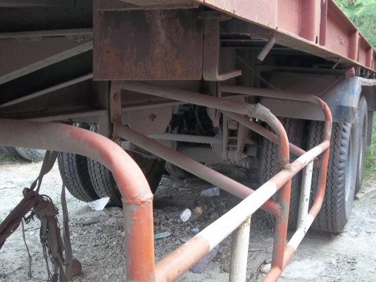 ขายด่วนหางพื้นเรียบ 12 เมตร 2 เพลาพื้นเหล็กสภาพพร้อมใช้