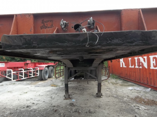 ขายด่วนหางพื้นเรียบ 12 เมตร 2 เพลาพื้นเหล็กสภาพพร้อมใช้