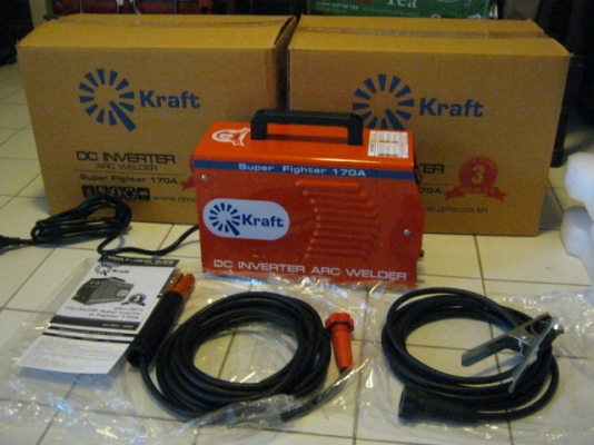 ขายเครื่องเชื่อม INVERTER ยี่ห้อQkarft welding 170A สามารถใช้ลวดเชื่อม ได้ถึง 4 มิล ของคนไทยออกแบบดีกว่าทนกว่าคุณภาพดีรับประกัน 3 ปี เชื่อมกันเข้าไปเอาให้พังกันไปข้างนึงเลย ทน ถูก ดี ประกันยาว จะไปกลัวทำไม