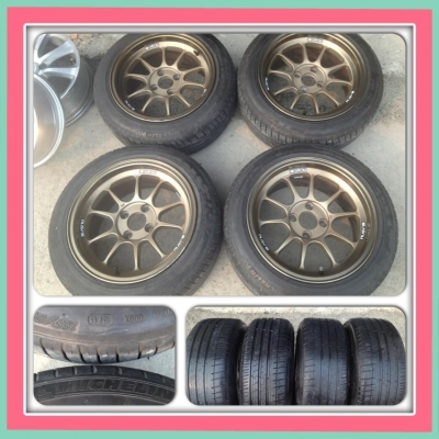 ขายแม็กมือ2 Ray RF1 (Kspeed) ขอบ15 กว้าง8 ออฟ 25 +ยางปี10-11 12500 บ.ถูก