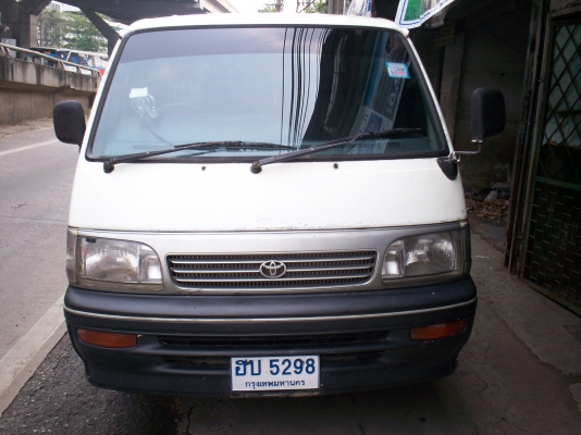 รถตู้โตโยต้า HIACEหัวจรวดปี94 สีขาว เครื่อง1JZ+LPG 150,000บาท