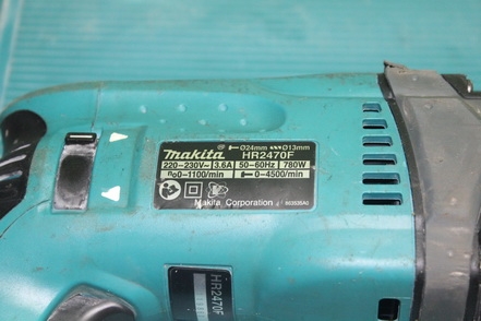 สว่านเจาะกระแทกระบบโรตารี่  Makita HR 2470 F สภาพดีพร้อมใช้ครับ