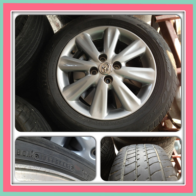 ขายแม็กเดิมมือ2 New vios-yaris 8 ก้าน4/100+ยาง ราคา 6500 บาท