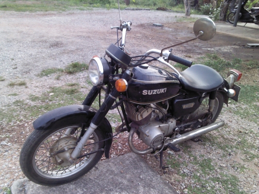 ขาย  รถมอเตอร์ไซค์โบราณซูซูกิ  k 125cc ทะเบียนพอมชุดโอน