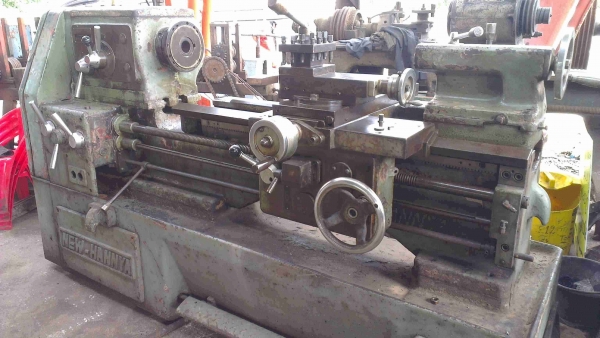 ขายแท่นกลึงญี่ปุ่น 6 ฟุต 3 เพลา มีเบรค นครปฐม 088-505-3424