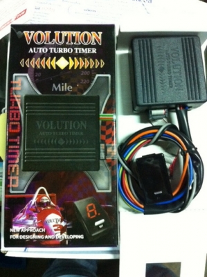 Turbo Timer Volution Auto ตัวเลขสีฟ้า