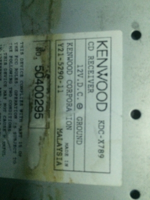 KENWOOD KDC-X789 รุ่นใหญ่ 24Bit DAC 5.0V MP3-RW CD-RW FMคลื่นไทย AUX ปรีเอ้า3ชุด หน้าจอไฟฟ้า ปรับระดับ3ระดับ กราฟฟิกหน้าจอ ฟังก์ชั่นเยอะ คุมกล่องCD สภาพสวย มือ2 อเมริกา