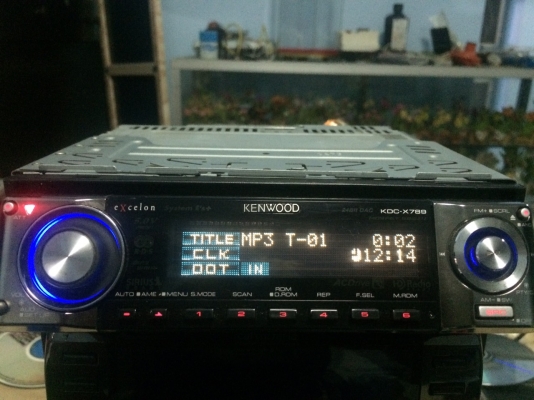 KENWOOD KDC-X789 รุ่นใหญ่ 24Bit DAC 5.0V MP3-RW CD-RW FMคลื่นไทย AUX ปรีเอ้า3ชุด หน้าจอไฟฟ้า ปรับระดับ3ระดับ กราฟฟิกหน้าจอ ฟังก์ชั่นเยอะ คุมกล่องCD สภาพสวย มือ2 อเมริกา