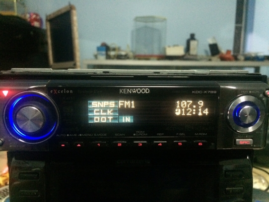KENWOOD KDC-X789 รุ่นใหญ่ 24Bit DAC 5.0V MP3-RW CD-RW FMคลื่นไทย AUX ปรีเอ้า3ชุด หน้าจอไฟฟ้า ปรับระดับ3ระดับ กราฟฟิกหน้าจอ ฟังก์ชั่นเยอะ คุมกล่องCD สภาพสวย มือ2 อเมริกา