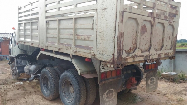 ขาย HINO 3M สองเพลาดั๊ม กระบะเหล็ก