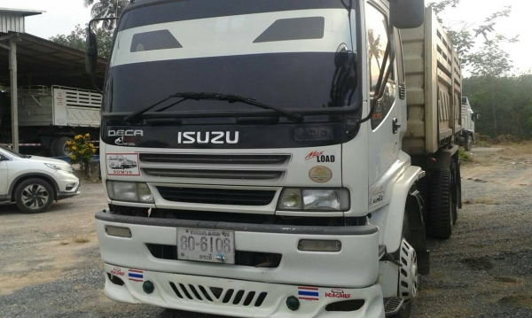 ขายรถบรรทุก 10 ล้อดัมพ์ ISUZU DECA 270 แรงม้าปี 2550 มีระบบลากพ่วง ราคา 1800000
