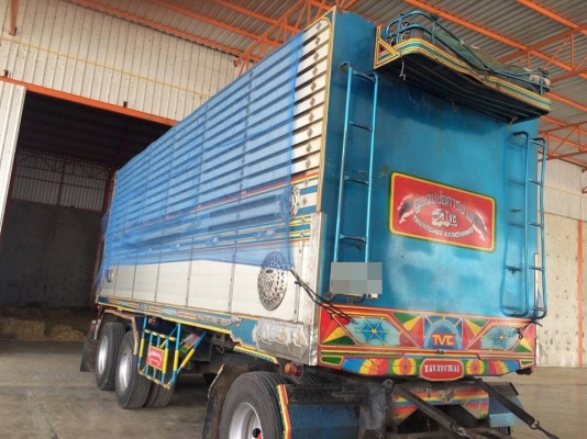 ขายรถสิบล้อ hino FM3M วางเครื่อง P11C 320 แรง คอกเกษตรดั้มมิเนียม