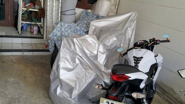 บันไดขึ้นมอเตอร์ไซค์ สแตนเลสพับได้