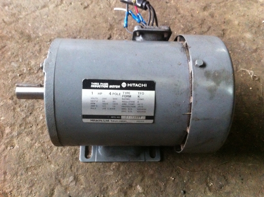 sell---มอเตอร์ Hitachi/Mitsubishi 1hp 3เฟส