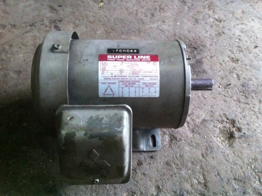 sell---มอเตอร์ Hitachi/Mitsubishi 1hp 3เฟส