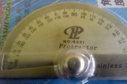 ชุดวัดมุมวัดองศา บรรทัดวัดมุมเป็นสแตนเลส ปรับองศาได้ วัดได้หลายแบบ