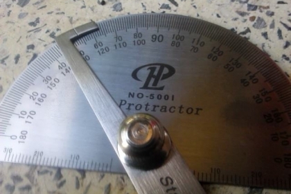 ชุดวัดมุมวัดองศา บรรทัดวัดมุมเป็นสแตนเลส ปรับองศาได้ วัดได้หลายแบบ