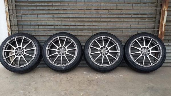 Enkei tuning SC22 ขอบ 17 4รู100/114 แถมยาง