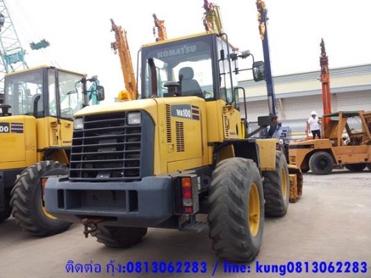 รถตัก โคมัตสุ WA100-5 Komatsu wheel loader นำเข้าจากญีปุ่น โทร. กุ้ง:0813062283