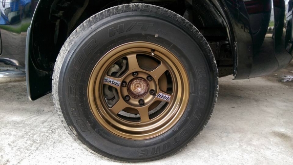 ล้อ TE 37 ขอบ 16 พร้อมยาง 245 70 16 ปี 14 สภาพป้ายแดง 18,000 คับ