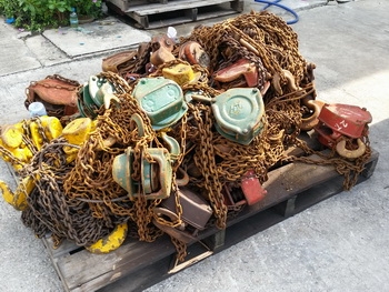 ขาย รอกโซ่เก่าญี่ปุ่นแท้ ไช้งานได้ดี รับประกัน รับแรงน้ำหนักอย่างดี