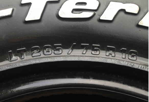 ยาง All BF goodrich 265 75 16 ดอกสวย พร้อมใช้งาน