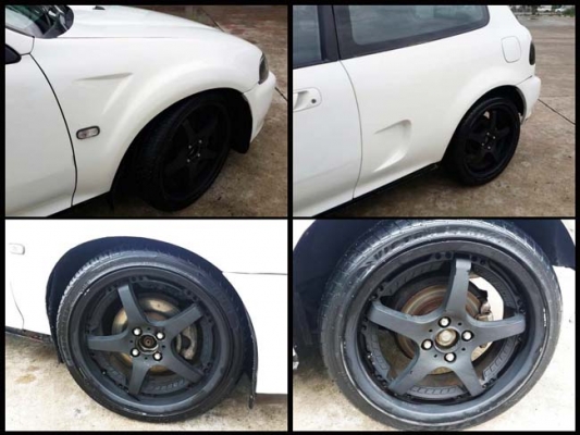 Honda civic eg 3d เกียร์ออโต้ เครื่อง vtec ดิสก์ 4 ล้อ เบาะพับตัวนอก โป่งหน้าหลัง ราคาไม่แพง