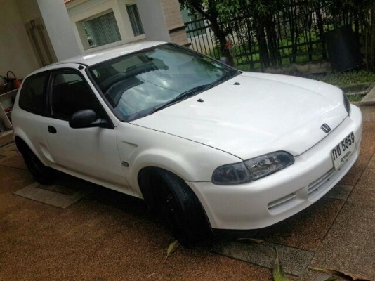 Honda civic eg 3d เกียร์ออโต้ เครื่อง vtec ดิสก์ 4 ล้อ เบาะพับตัวนอก โป่งหน้าหลัง ราคาไม่แพง