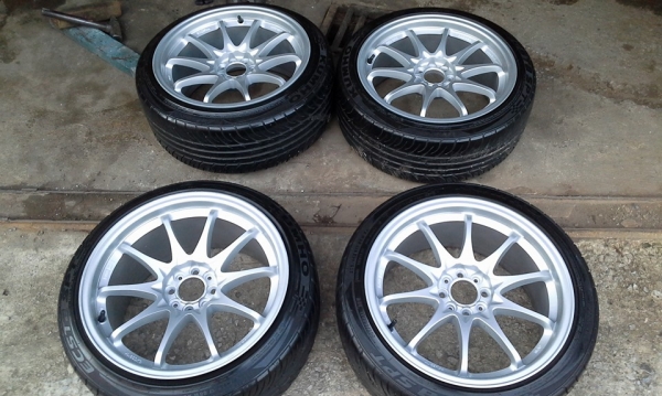 ขายล้อce 28 17" 8*9 4/100 พร้อมยาง 10500