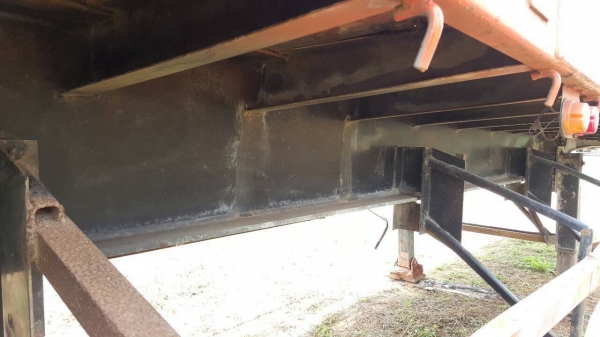 ขายหางเทนเลอร์คอกเกษตรไม่ดั้ม 3 เพลา ยาว 12 เมตร อู่สามมิตร ทะเบียนพร้อมโอน