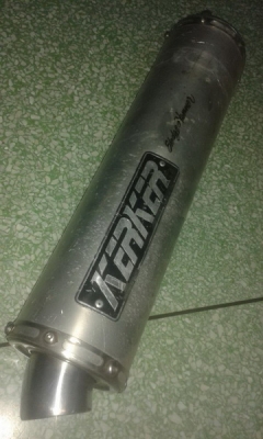 ขายท่อซิ่งBigbikeของKERKER by USAท่อทรงกลมท่อเข้า2นิ้ว8เซน ยึดน๊อต3ตัว