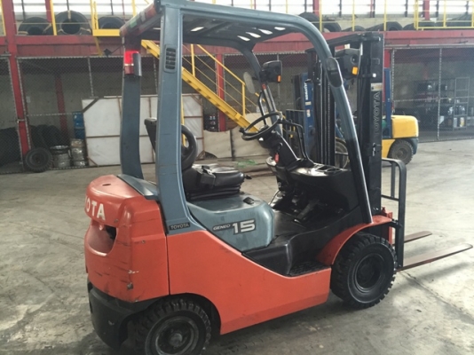 ขายโฟล์คลิฟท์ TOYOTA โตโยต้า 1.5ตัน รุ่น8 รุ่นใหม่ เสายกสูง3เมตร เครื่องยนต์เบนซิน เกียร์ออโต้  ใช้งาน7440ช.ม.นำเข้าจากญี่ปุ่นโดยตรง  สนใจติดต่อ บริษัท ชัยเสรียานยนต์ จำกัด ติดต่อโดยตรงที่ 086-0801238