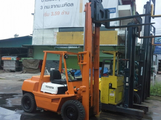 TOYOTA3FD35ขนาด3.5ตันเสาสูง3เมตร เกียร์ธรรมดา เครื่องยนต์ดีเซล2H งาหมุนได้ รถญี่ปุ่นแท้ ราคาต่อรองได้0816161541